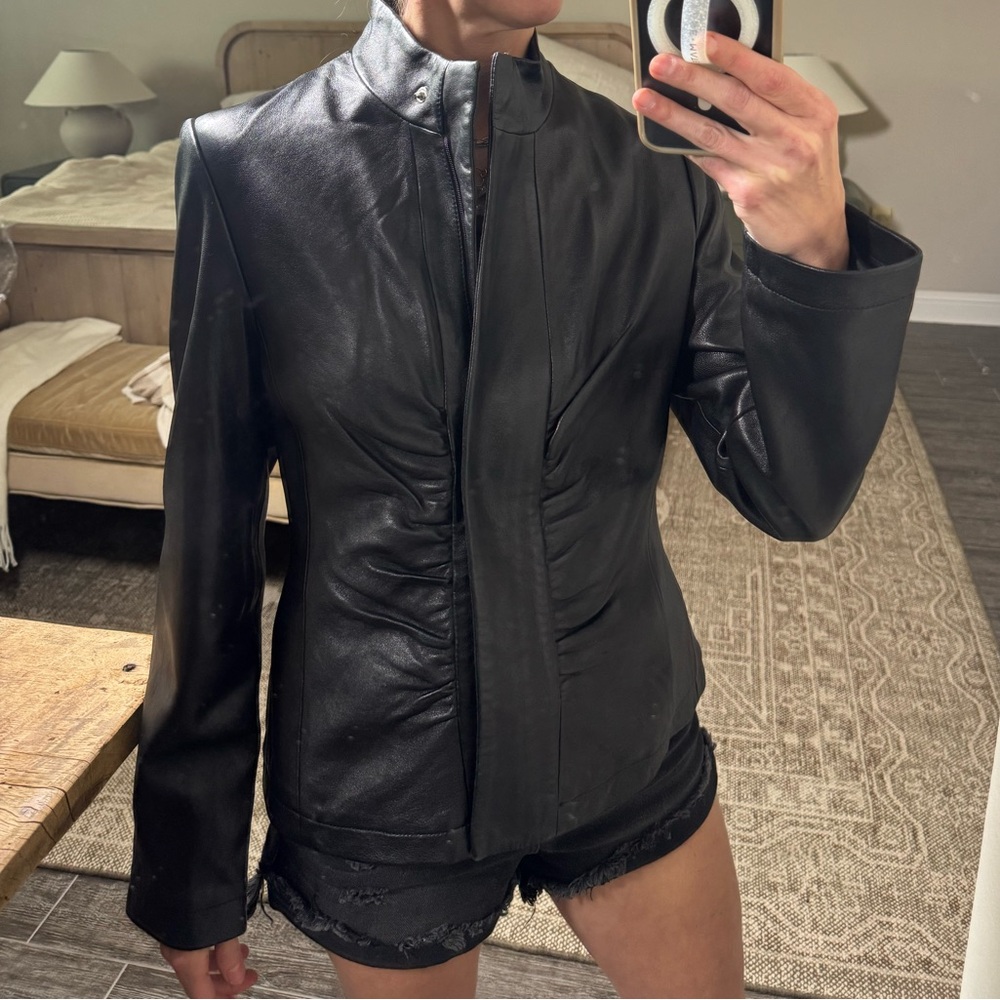 Black Leather Jacket - image 7